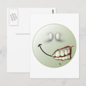 ゾンビ顔 ポストカード (正面/裏面)