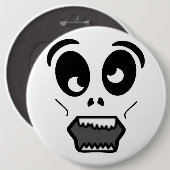 ゾンビ顔 缶バッジ (正面&裏面)