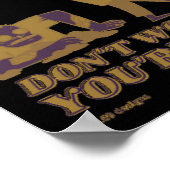 ゾンビ食べの脳はあなたは安全を心配しおもしろいない ポスター (角)