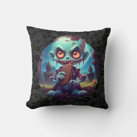 ゾンビ食べーのキャンディ クッション (正面)
