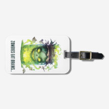 ゾンビ食べーの脳。グロー不気味付きハロウィーンの瓶