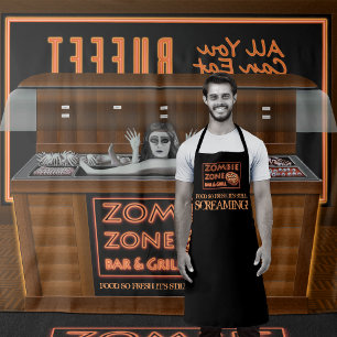 ゾンビ食べ物あなたがビュッフェ食べーハロウィーン タペストリー