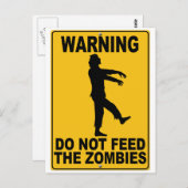 ゾンビ食べ物を与えーするな ポストカード (正面/裏面)