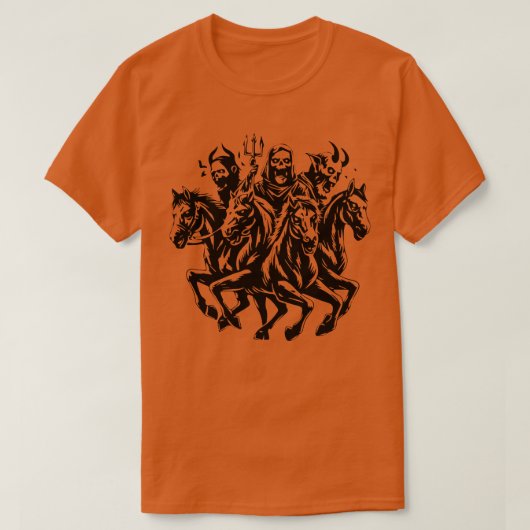 ゾンビ黙示録の四騎士 Tシャツ (デザイン正面)