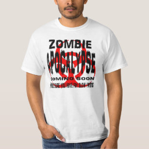 ゾンビ黙示録は太った遅い友達がいる Tシャツ