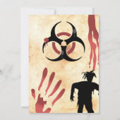 ゾンビ黙示録ハローウィンパーティ 招待状 (裏面)