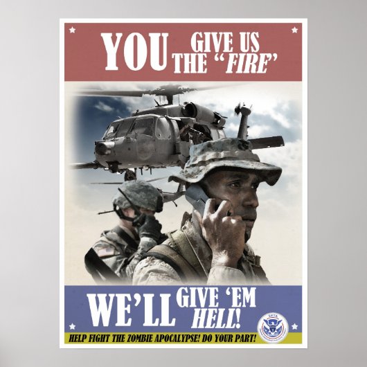 ゾンビ黙示録ヴィンテージ募集ポスター ポスター (正面)