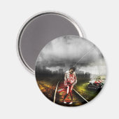 ゾンビ黙示録芸術的イラストレーション マグネット (正面/裏面)