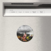 ゾンビ黙示録芸術的イラストレーション マグネット (インサイチュ (食洗機))