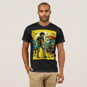 「ゾンビ黙示録：生存の松葉杖」 Tシャツ (正面フル)