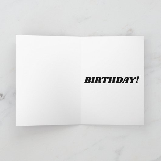 ゾンビ10代の誕生日グリーティングカード カード (内部)