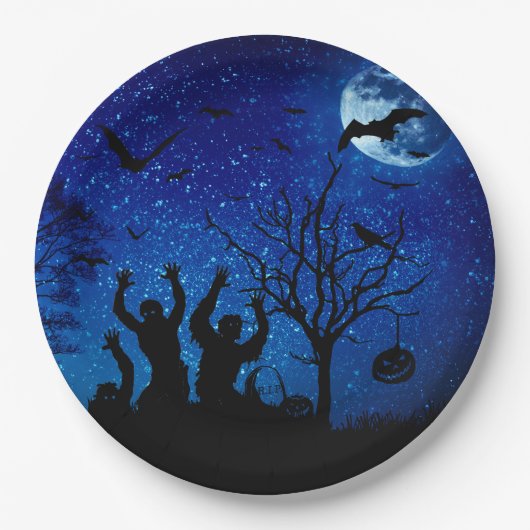 ゾンビ2カスタム紙プレート9" ペーパープレート (正面)