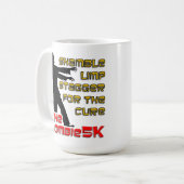 ゾンビ5Kの面白いマグカップ コーヒーマグカップ (正面左)