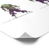 ゾンビ8ビットピクセルアートポスター ポスター (角)