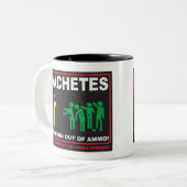 ゾンビ: なたはAmmo©のマグを使い果たしません ツートーンマグカップ (正面左)