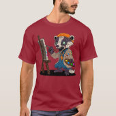 ゾンビ・アナグマ・アーティスト Tシャツ (正面)