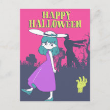 ゾンビ アポカリプス アニメ女子 ハッピーハロウィン