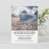 ゾンビ・アポカリプス・サバイバル・パーティー招待状 招待状 (スタンド正面)