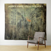 ゾンビ・アポカリプス・パーティー・フォト・バックドロップ・ウォール・プロップ タペストリー (インサイチュ(横))