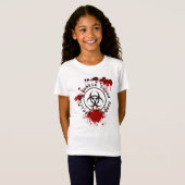 ゾンビ・アポカリプス 誕生日 | ハロウィン 危険区域 Tシャツ (正面フル)