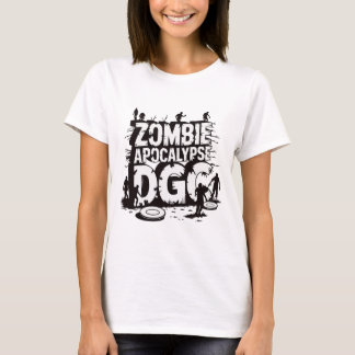 ゾンビ+アポカリプス+DGC+ファニーディスクゴルフゾンビラバー Tシャツ