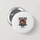ゾンビ・イエス・ヴィンテージ彫刻 楽しいシャツデザイン 缶バッジ (正面&裏面)