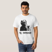 ゾンビ、ウォーキングデッド、お腹がすいた Tシャツ (正面フル)