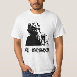 ゾンビ、ウォーキングデッド、お腹がすいた Tシャツ