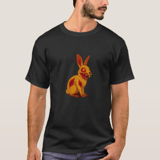 ゾンビ ウサギ - 不死身の恐怖 お化け Tシャツ