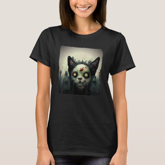 ゾンビ カー 美意識 悪 怖い ホラー ハロウィン 2 Tシャツ (正面)