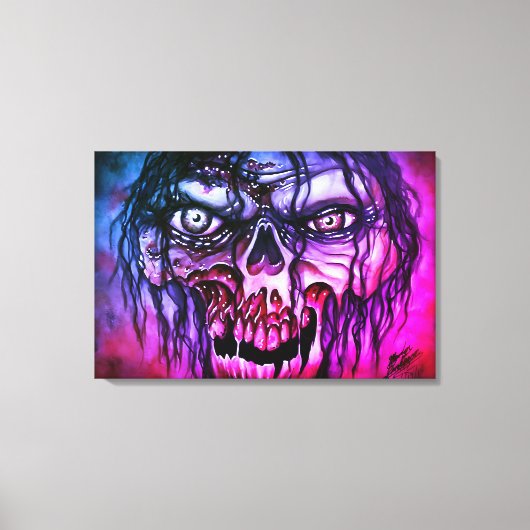 ゾンビ キャンバスプリント (正面)
