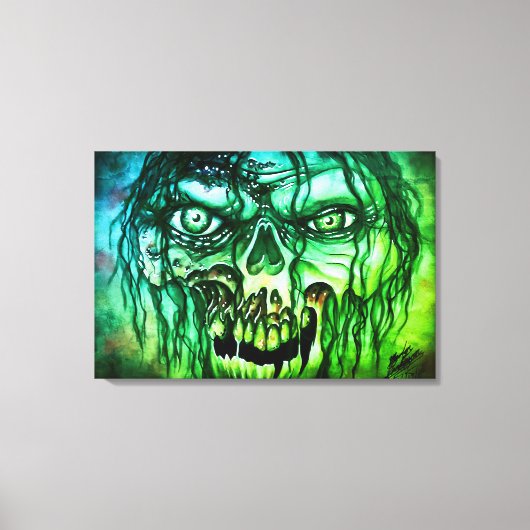 ゾンビ キャンバスプリント (正面)