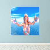 ゾンビ キャンバスプリント (インサイチュ (ウッドフロア))