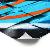 ゾンビ グラフィティ 部屋 デコ モノグラム ドア ポスター (コーナー)