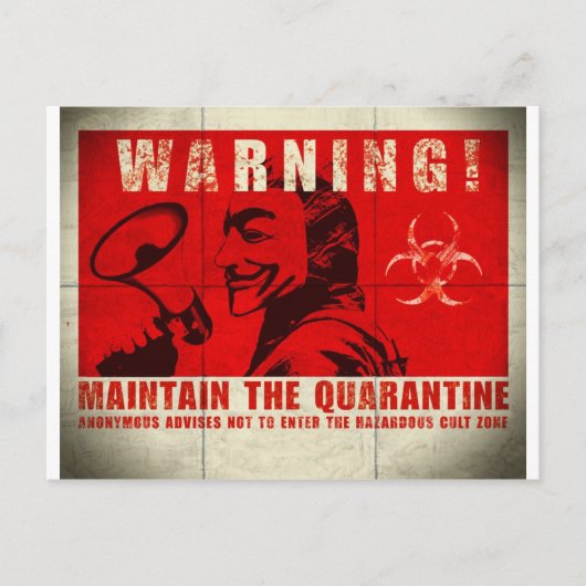 ゾンビ、サイン ポストカード (正面)