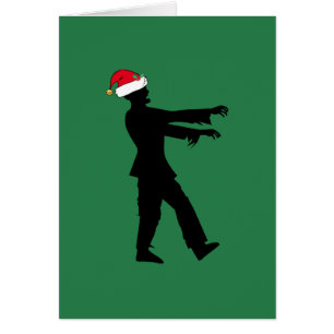 ゾンビ・サンタ・おもしろいクリスマス・カード