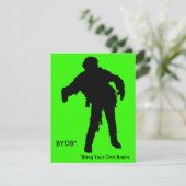 ゾンビ シルエット 招待状 (スタンド正面)