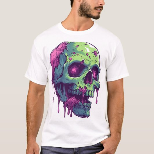 ゾンビ スカル アポカリプス Tシャツ (正面)