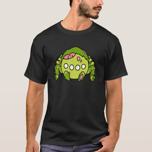 ゾンビ スパイダー タランチュラ ハロウィン Tシャツ (正面)