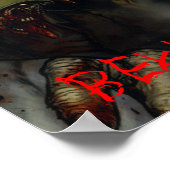 ゾンビ「ゾンビに用心」ハロウィンポスター ポスター (角)