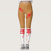 ゾンビ・チアリーダーの血が飛び散った レギンス (正面)