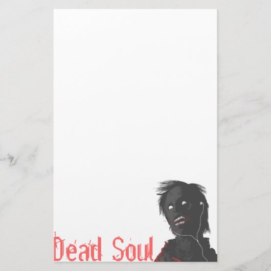 ゾンビ!!!デッドソウル静止 便箋 (正面)