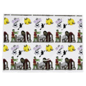 ゾンビ ハロウィン ランド 大型 ギフト バッグ ラージペーパーバッグ (裏面)