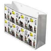 ゾンビ ハロウィン ランド 大型 ギフト バッグ ラージペーパーバッグ (正面アングル)