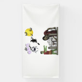 ゾンビ ハロウィン ランド 4x8 ビニール バナー 横断幕 (縦)