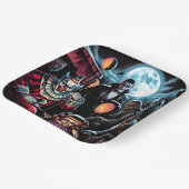 ゾンビ、ピエロ、Vamp、ドールハロウィン幽霊のよく出るー ペーパープレート (傾斜あり)