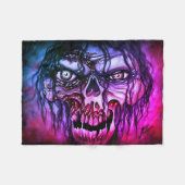 ゾンビ フリースブランケット (正面(横))