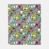 ゾンビ！ フリースブランケット (正面)