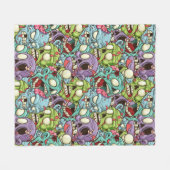 ゾンビ！ フリースブランケット (正面(横))