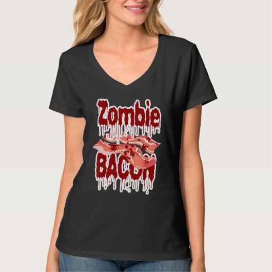 ゾンビ・ベーコン・不死身の死体の復讐 Tシャツ (正面)